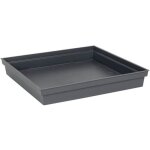 Soucoupe carr�e 40 cm - eda - toscane - 40 x 40 x h. 59 cm - gris anthracite