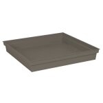 Soucoupe carr�e 40 cm - eda - toscane - 40 x 40 x h. 59 cm - taupe