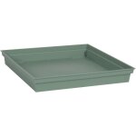 Soucoupe carr�e toscane 267 cm - vert laurier - eda plastique - plastique - soucoupe pour pot de fleurs ...