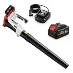 Souffleur aspirateur broyeur � feuilles - outsunny - batterie 4000mah et chargeur 6 vitesses 149 km / ...
