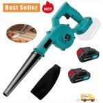 Souffleur et aspirateur sans fil 2 en 1500w l�ger souffleur de feuilles sans fil 18v 2 batteries 30 ah ...