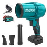 Souffleur � feuilles sans fil avec batteries 18v - moteur 200000 tr / min flux dair turbo l�ger et portable ...