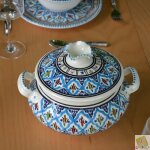 Soupi�re bakir turquoise