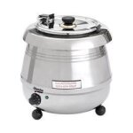 Soupi�re de luxe inox couvercle ajour� - h 360 mm - bartscher 9 l