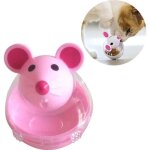 Jouet pour chat - souris balle distributeur croquettes - rose