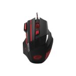 Souris esperanza mx201 wolf - optique 2400 dpi - 7 boutons - filaire usb - rouge