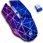 Souris gamer optique souris gaming sans fil - 7 led couleur options - 24 ghz wireless