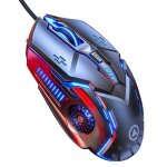 Souris gaming - 4 niveaux dpi - 7 couleurs rgb - design ergonomique - filaire - 6 boutons