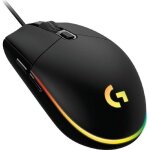 Souris gaming - logitech g102 - noir - filaire - 8000 dpi