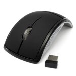 Souris noir 2. 4 ghz 7 couleur sans fil pliable arc pliant souris / souris + usb 2. 0 r�cepteur pour ...