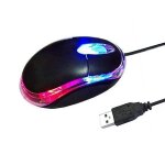 Souris optique filaire - led bleu et rouge - interface usb - 800 dpi - pour pc portable