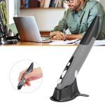 Souris sans fil 2. 4g stylet dordinateur usb pi�ces pc type de stylo vertical innovant personnalis�(gris ...