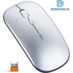 Souris sans fil souris silencieuse optique ergonomique sans fil rechargeable 24 g intelligentniveau de ...