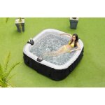 Spa gonflable 6 personnes carr ospazia - jusqu? 40c - prt en 5 minutes - couverture et filtre inclus ...