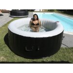 Spa gonflable - ospazia - modle rond - 6 personnes - jusqu? 40c - prt en 5 minutes
