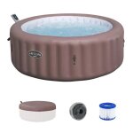 Spa gonflable bestway - lay - z - spa hawaii - 140 airjets - 196 x 71 cm - 4  6 places - rond (couverture ...