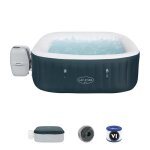 Spa gonflable bestway - lay - z - spa ibiza - 140 airjets - 180 x 180 x 66 cm - 4 � 6 places - carr� ...