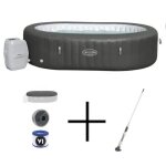 Spa gonflable bestway - lay - z - spa mauritius - 180 airjets - 270 x 180 x 71 cm - 5 � 7 places + balai ...