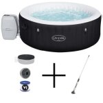 Spa gonflable bestway - lay - z - spa miami - 120 airjets - 180 x 66 cm - 2 � 4 places - rond + balai ...