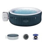 Spa gonflable bestway - lay - z - spa miami - 140 airjets - 196 x 66 cm - 4 � 6 places - rond (couverture ...