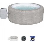 Spa gonflable bestway - lay - z - spa zurich - 120 airjets - 180 x 66 cm - 4 places - rond (couverture ...
