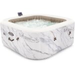 Spa gonflable intex - calacatta - 173 x 173 x 71 cm - 4 places - carr - 28464ex