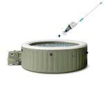 Spa gonflable intex - olive - 236 x 236 x 71 cm - 8 places - rond - 28412np + nettoyeur piscine / spa ...