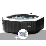 Kit spa gonflable intex purespa carbone octogonal bulles et jets 6 places + 12 filtres Kit spa gonflable intex purespa carbone octogonal bulles et jets 6 places + 12 filtres