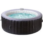 Spa gonflable en pvc malaga - 4 places - gris
