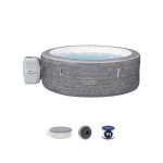 Spa gonflable rond lay - z - spa budapest airjet? - bestway - 4  6 personnes - 140 jets dair - duraplus? ...