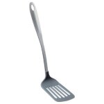 Spatule ajour�e de cuisine inox 34cm gris