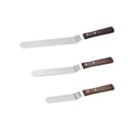Spatule coude - marque inconnue - 3 pcs - acier inoxydable - design contemporain - cuisine