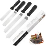 Spatules coud�es � p�tisserie - spatule � gla�age en acier inoxydable g�teau p�tisserie palette pelle ...