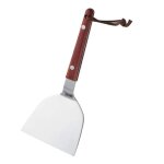Spatule pour plancha - inox - lame 9cm x 10. 9cm - robuste - ustensile de cuisine