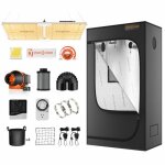 Lampe de culture led spider farmer sf2000 samsung lm301h evo + tente 120x60x180cm + kit de ventilateur ...