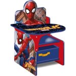 Chaise de bureau - spider - man - enfant - bac de rangement amovible - 62x40x52 cm - 7. 9 kg