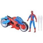 Spiderman figurine arachnomoto lance - toile figurine et moto marvel spider - man epic world of action ...