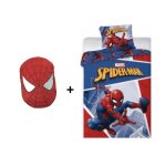 Ensemble parure - spiderman marvel - 140 x 200 cm - coussin 40 x 26 cm - 100% polyester - lavable