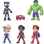 Spidey and his amazing friends - f1486 - pack 6pcs figurines articules 10cm - spidey trac - e ghost ...