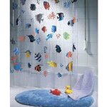 Rideau de douche - spirella - fish - 180x200cm - multicolor - vinyle 100% recyclable Rideau de douche - spirella - fish - 180x200cm - multicolor - vinyle 100% recyclable