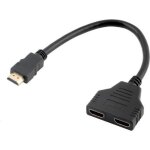 Splitter doubleur hdmi m�le vers 2 hdmi femelles (30cm)