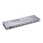 Splitter hdm1 1 entre male 8 sorties femelles - compatible 4k 60hz - packaging boite blanche et tiquette ...