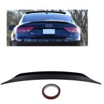 Spoiler / becquet de coffre noir brillant pour audi a5 8t coupe de 2007 a 2014