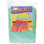 Spontex lot de 3 tiponges en tissu ponge extra souple