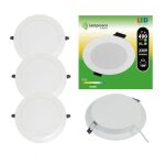 Spot encastrable led downlight panel extra - plat 7w blanc neutre 4200 - 4500k - lampesecoenergie - lot ...