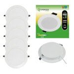 Spot encastrable led downlight panel extra - plat 7w blanc neutre 4200 - 4500k - lampesecoenergie - lot ...