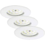 Spot encastrable led pour salle de bain led intégrée briloner 7204 - 036 blanc chaud 15 w blanc set de ... Spot encastrable led pour salle de bain led intégrée briloner 7204 - 036 blanc chaud 15 w blanc set de ...