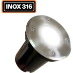 Spot encastrable - europalamp - inox 316 - ip65 - gu10 - extrieur
