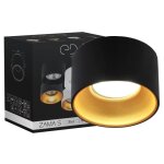 Spot  encastrer - zama - black gold s - noir dor - gu10 - led - intrieur