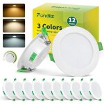 Spot led encastrable dimmable - estampille - 68 mm - blanc chaud 2700k - blanc neutre 4000k - blanc froid ...